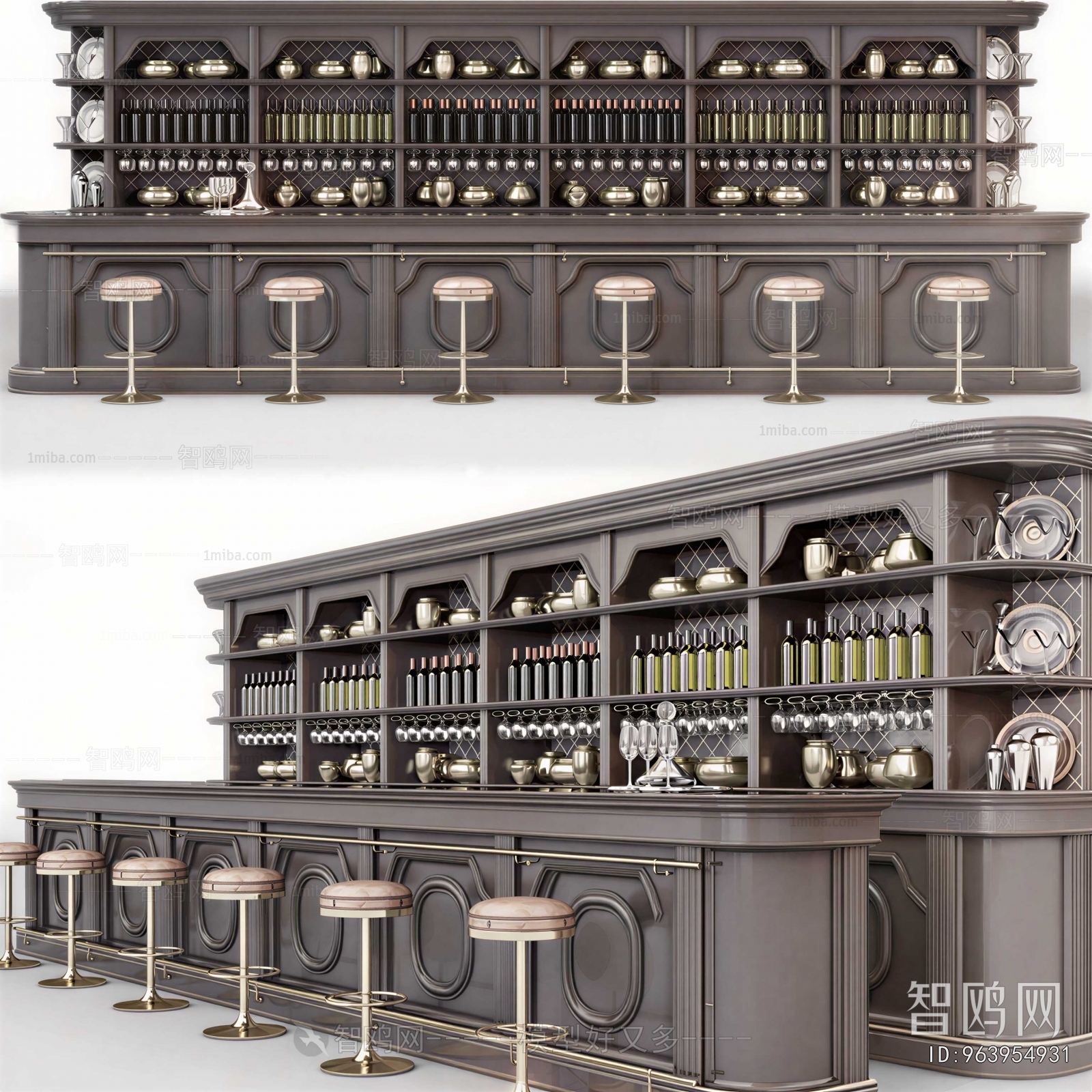 Industrial Style Counter Bar
