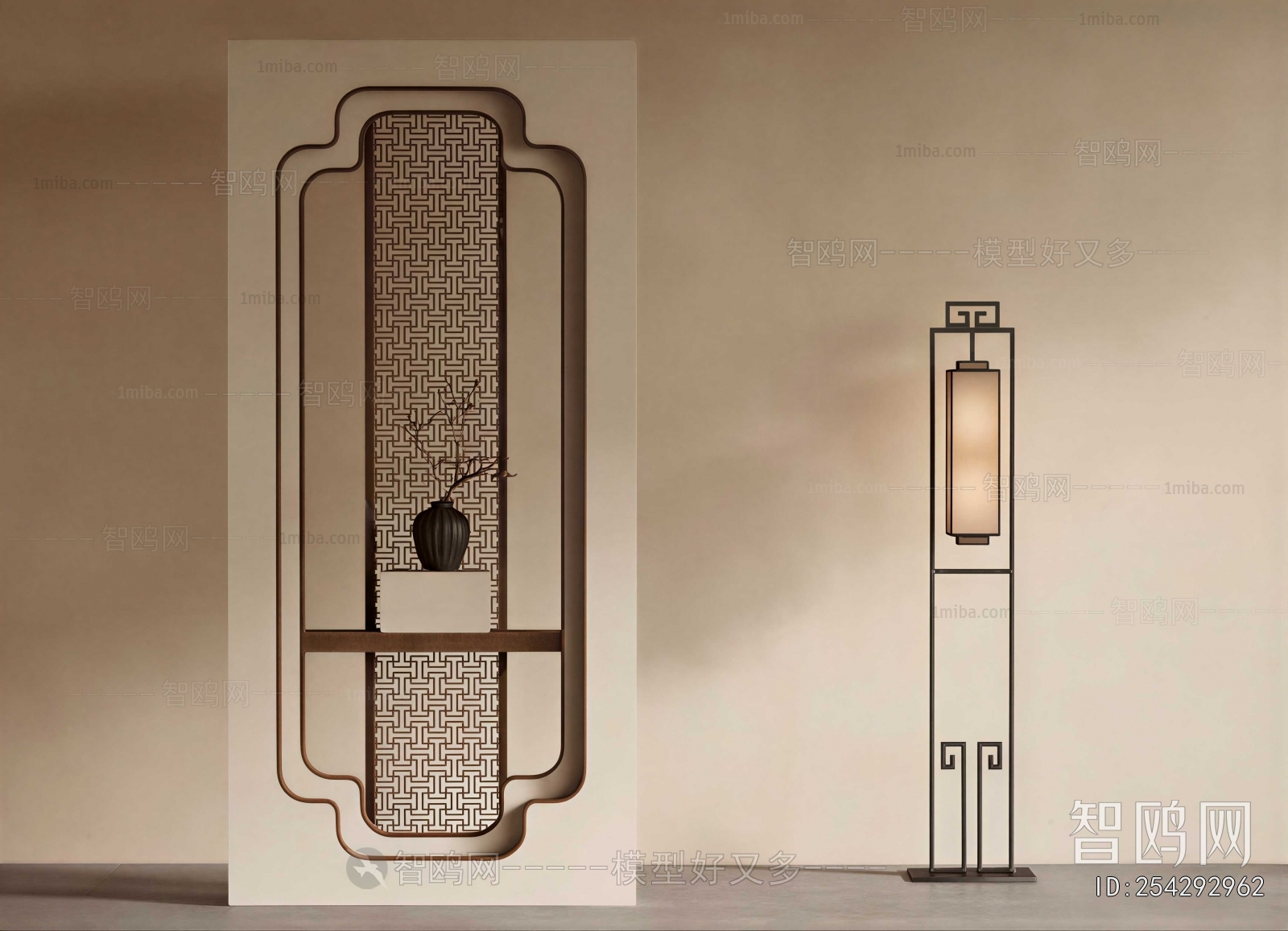New Chinese Style Floor Lamp