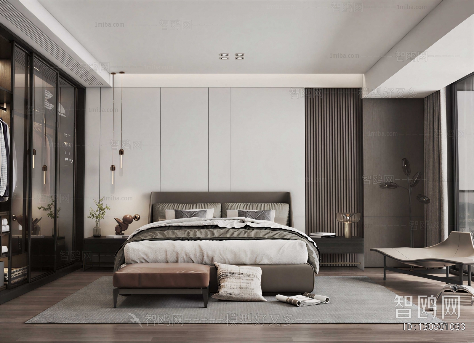 New Chinese Style Bedroom