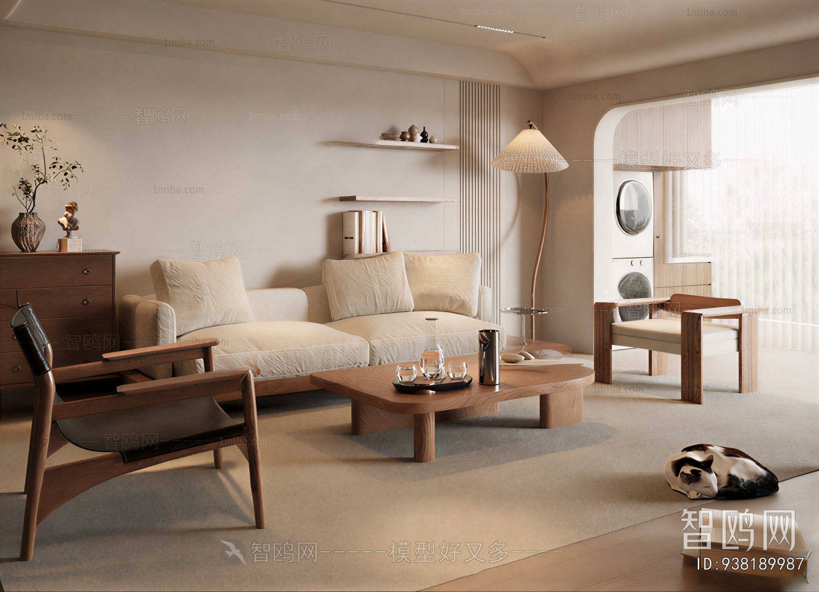 Wabi-sabi Style A Living Room