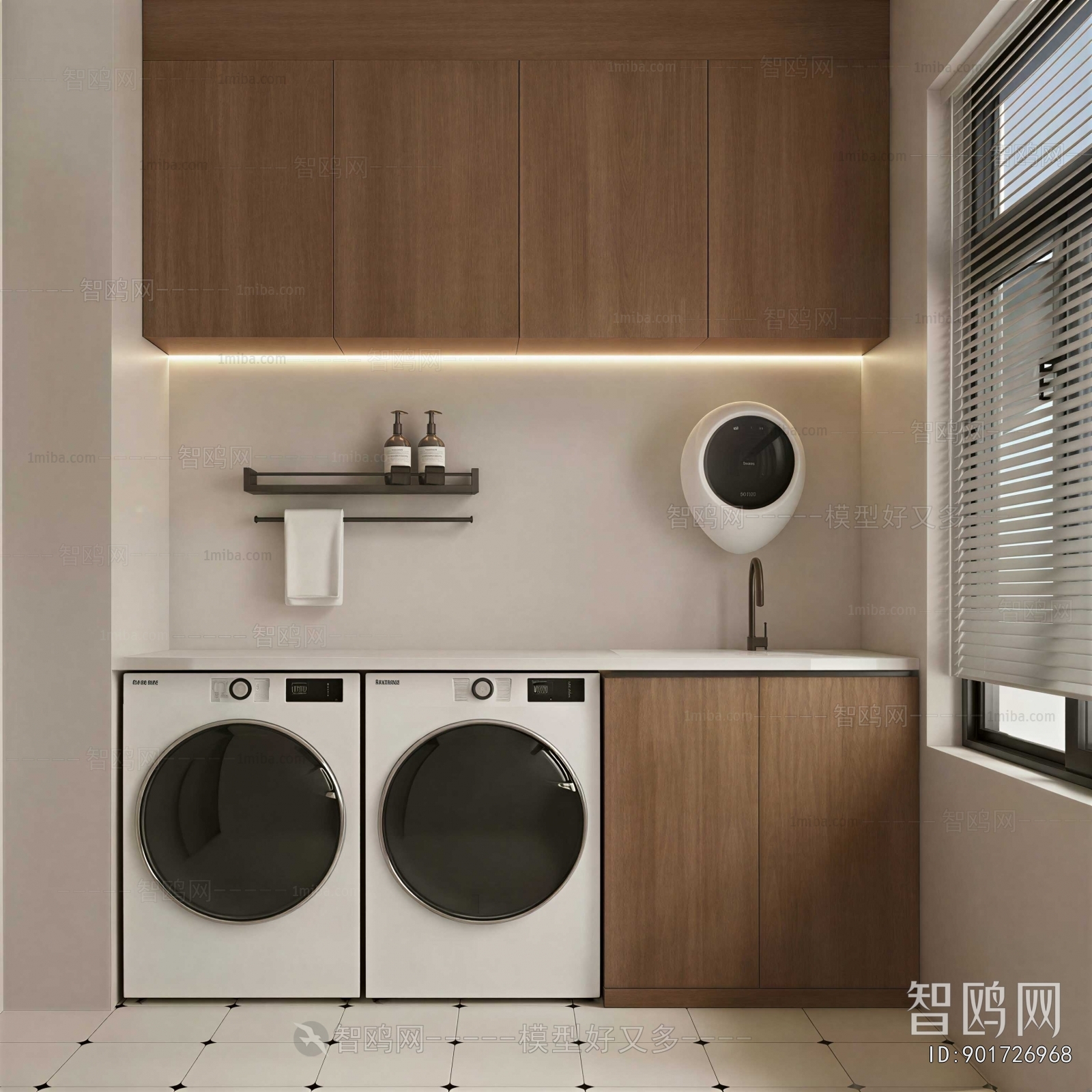 Modern Laundry Cabinet