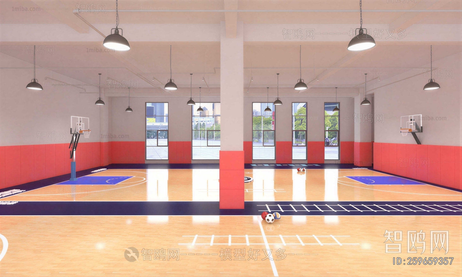 Modern Basketball Arena