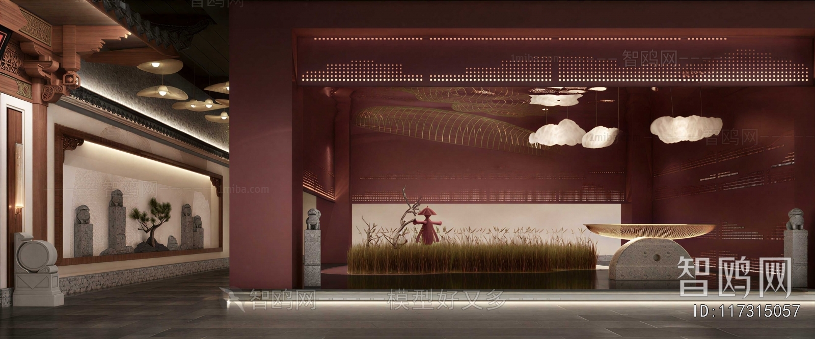 New Chinese Style Exhibition Hall