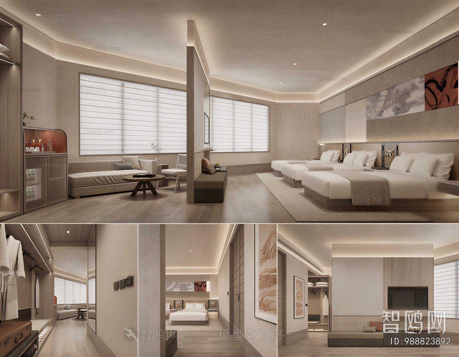 Modern Guest Room