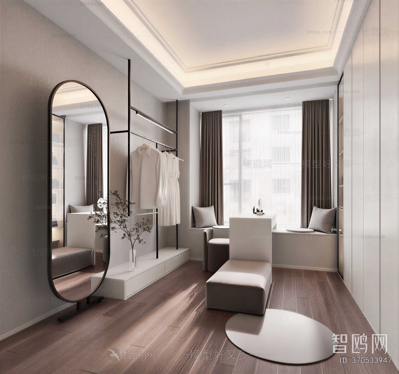 Modern Clothes Storage Area