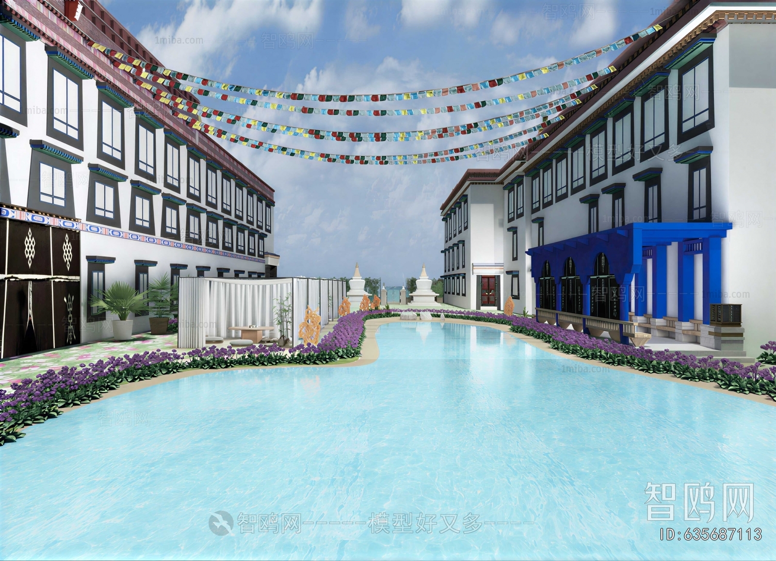 Chinese Style Swimming Pool