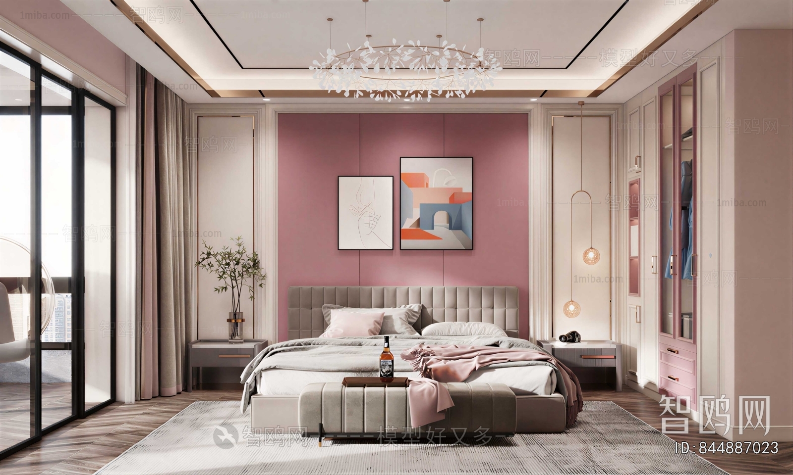 New Chinese Style Bedroom