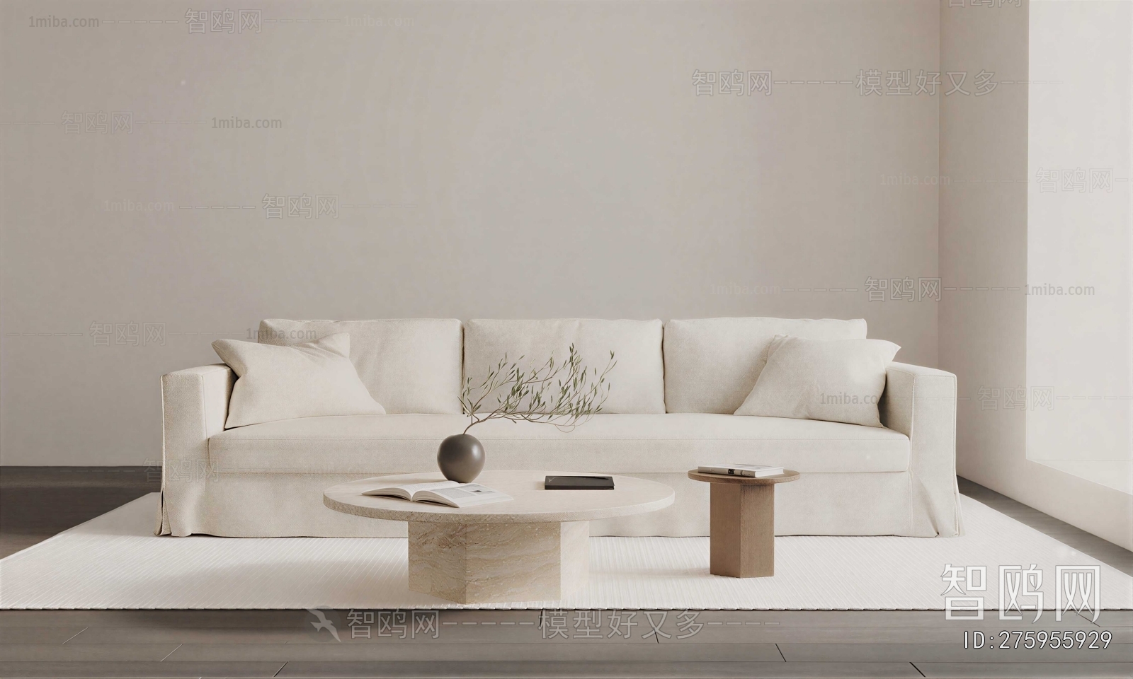 Modern Three-seat Sofa