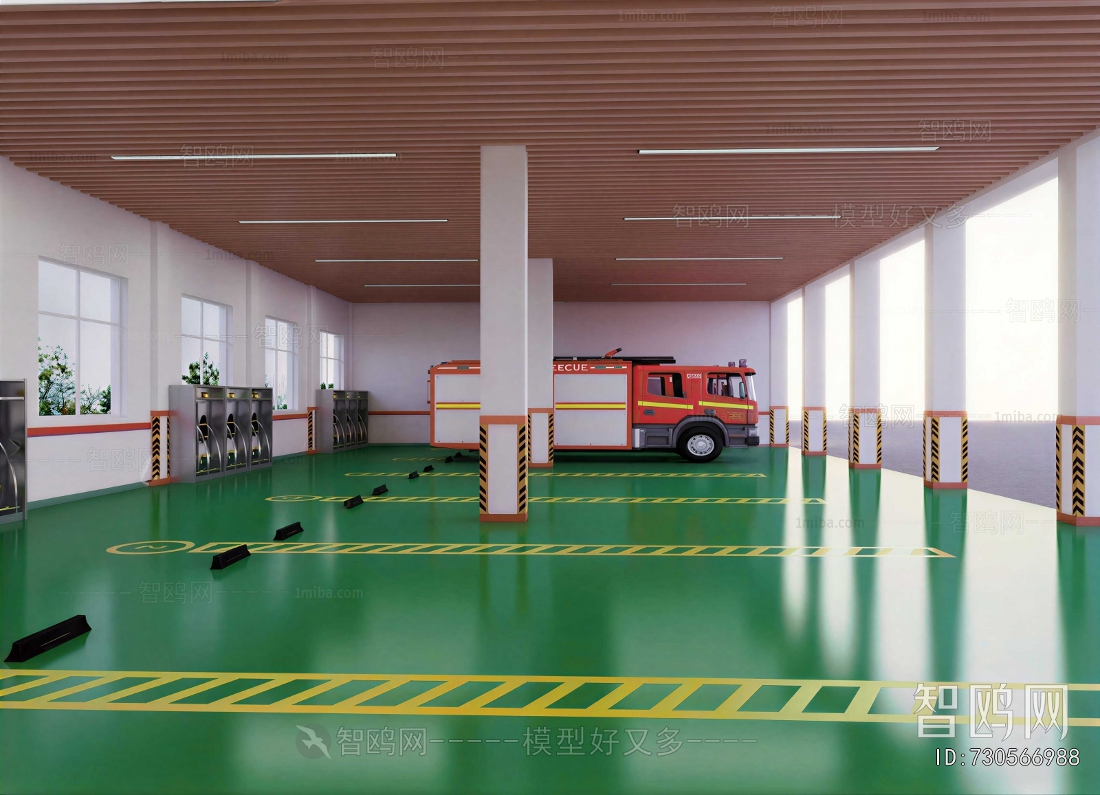 Modern Underground Parking Lot