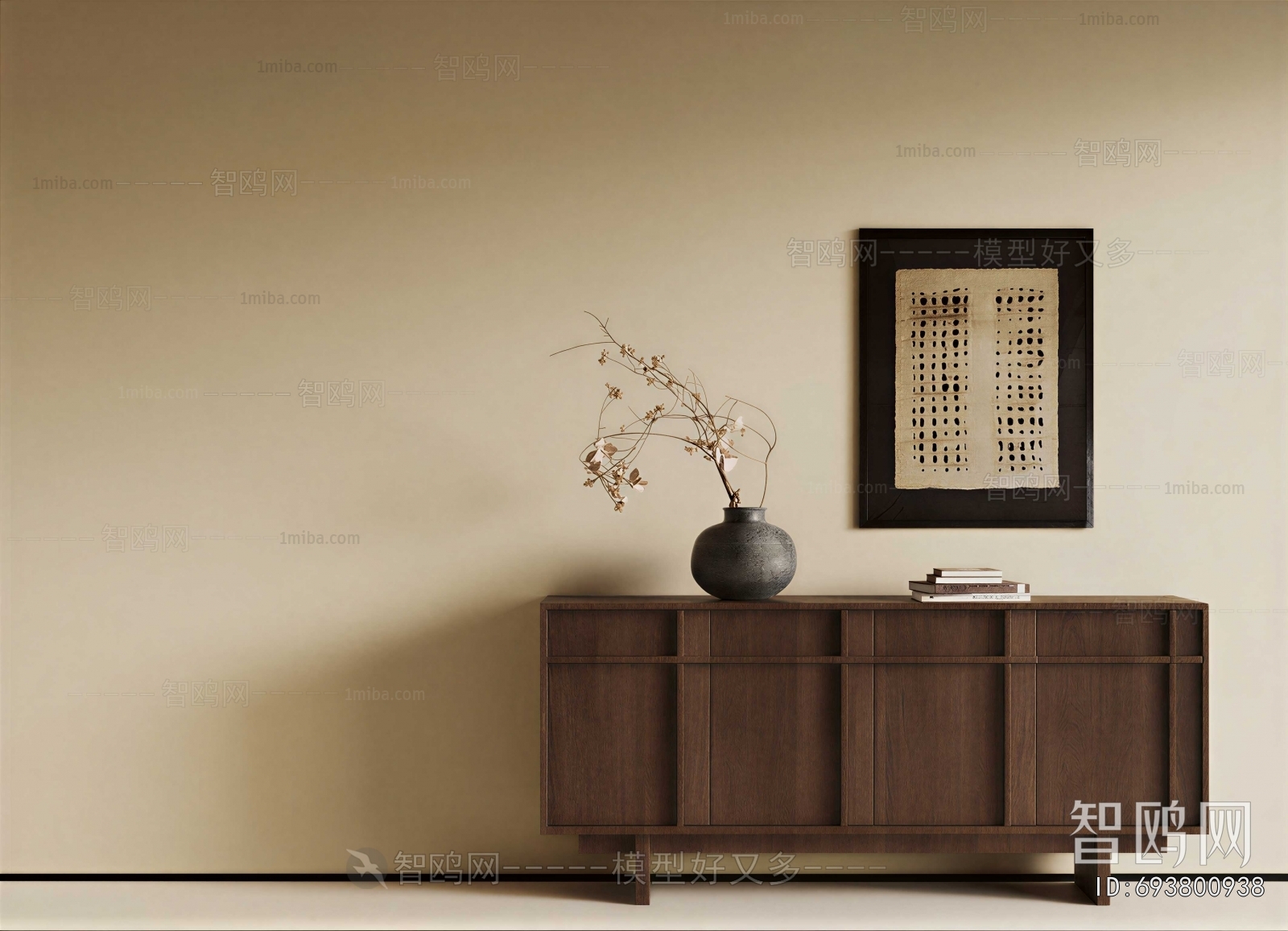 Wabi-sabi Style Entrance Cabinet
