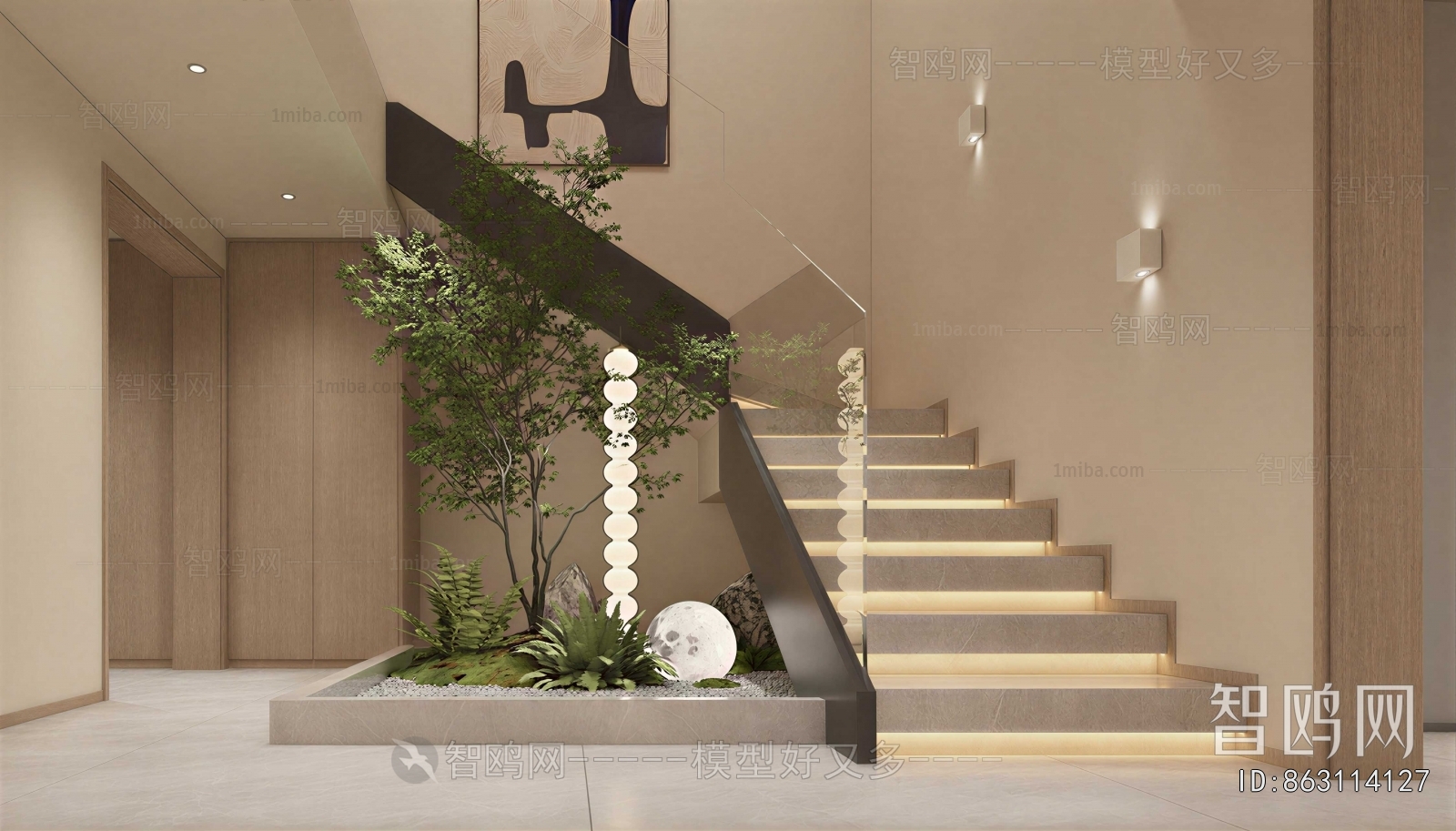 New Chinese Style Stairwell