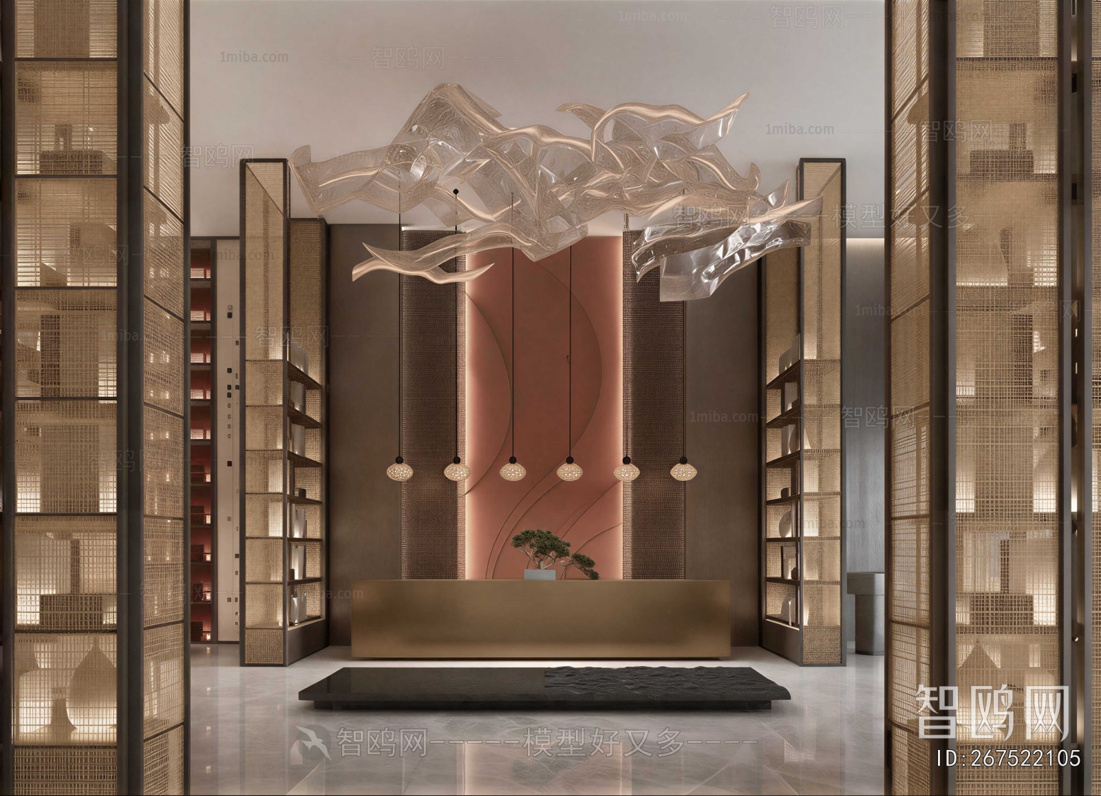 Modern Office Reception Desk