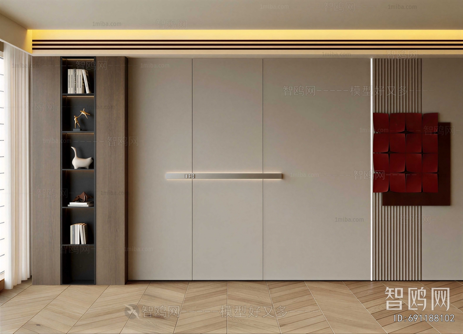 New Chinese Style Decorative Cabinet