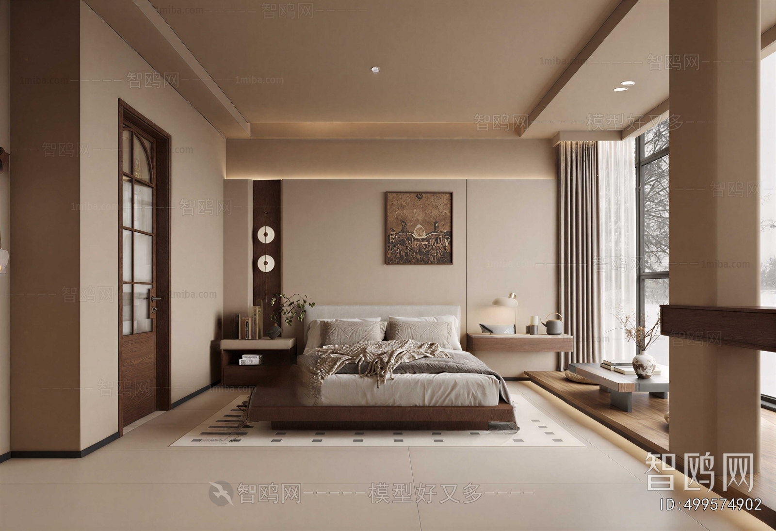 New Chinese Style Bedroom