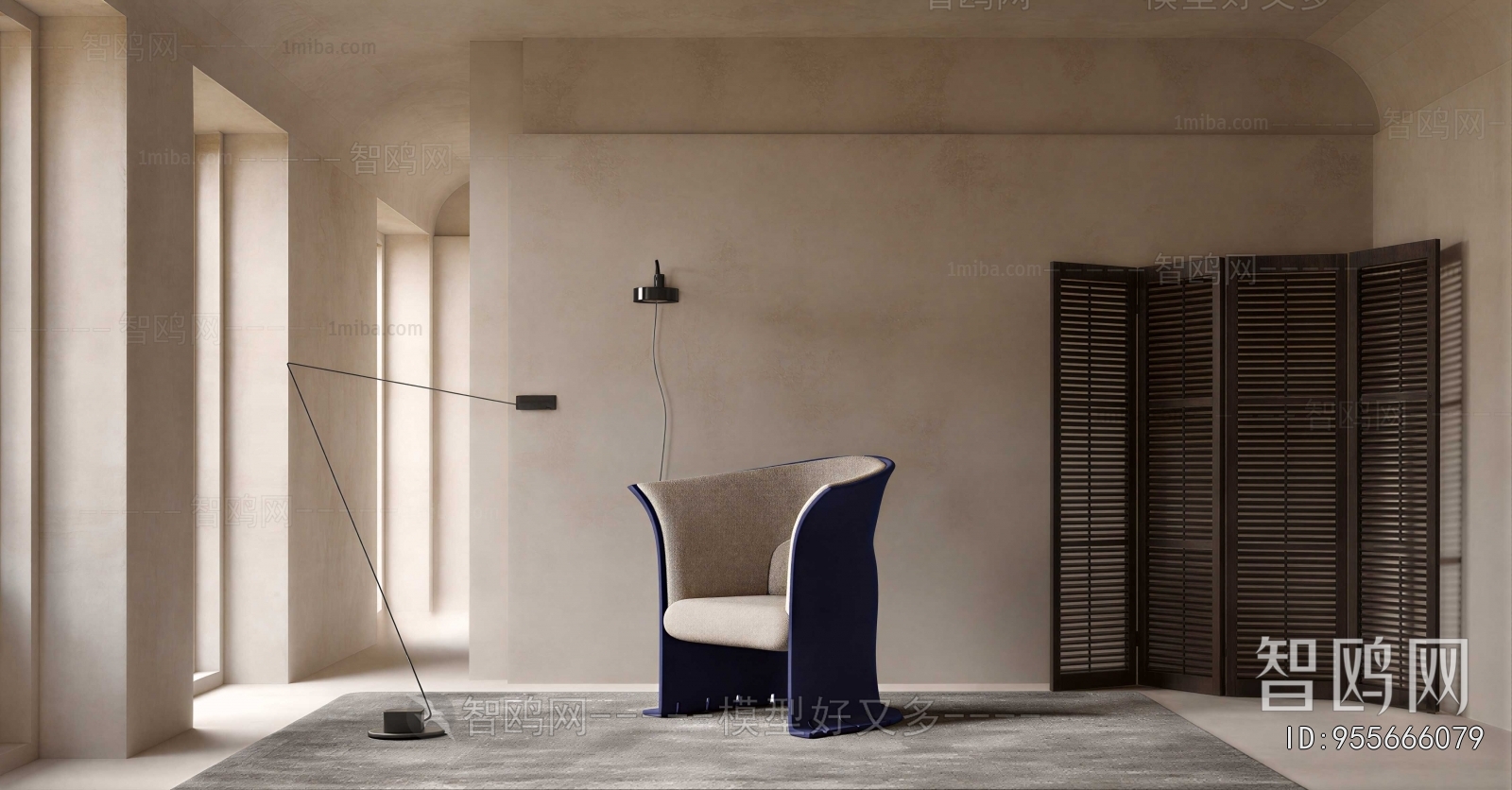Wabi-sabi Style Lounge Chair