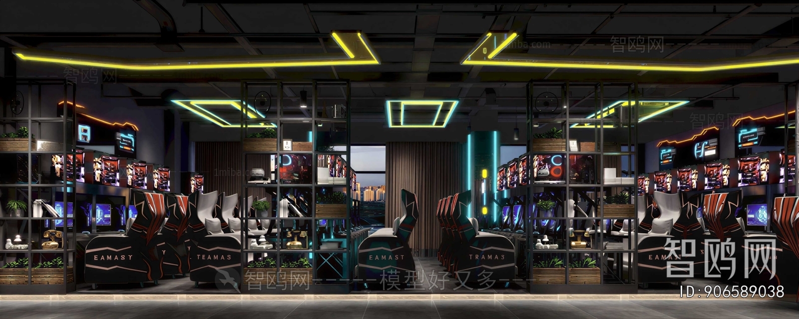 Industrial Style Internet Cafe