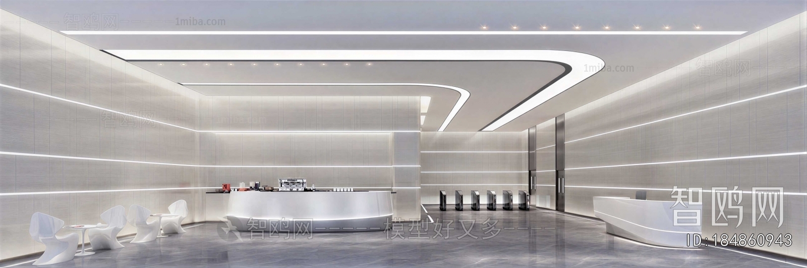 Modern Office Reception Desk