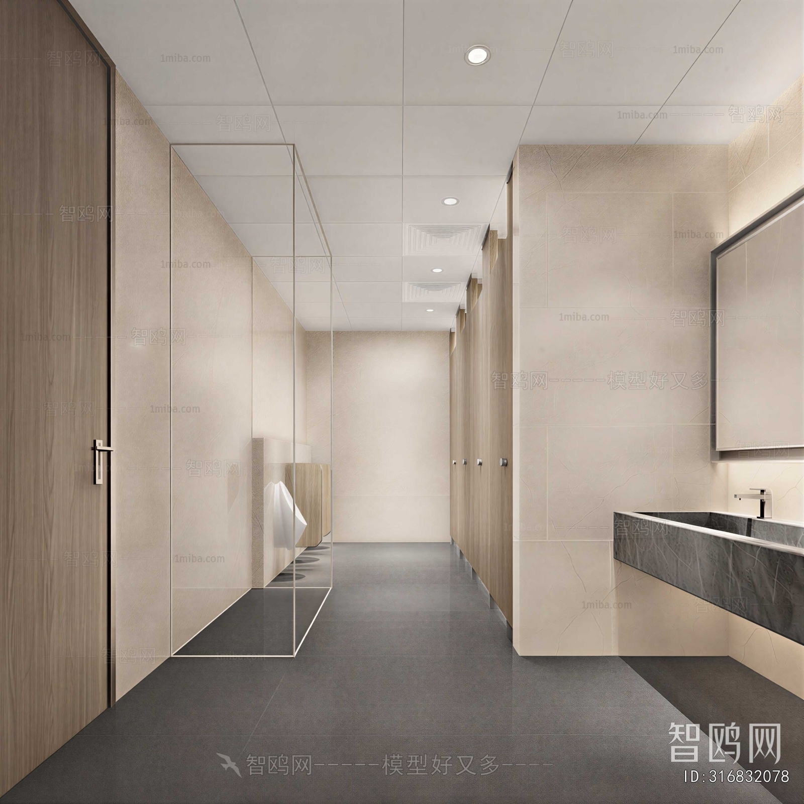 Modern Public Toilet
