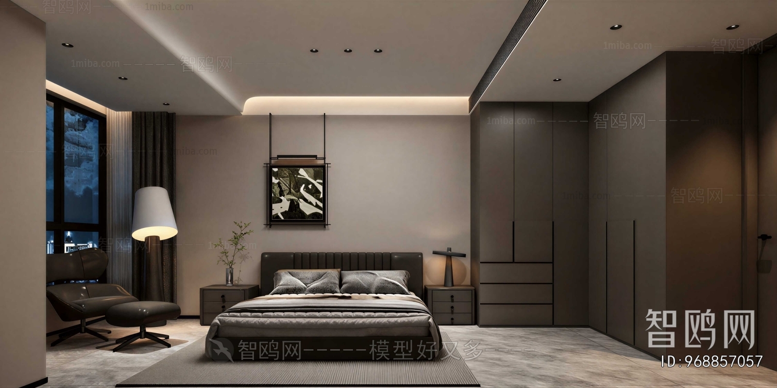 New Chinese Style Bedroom
