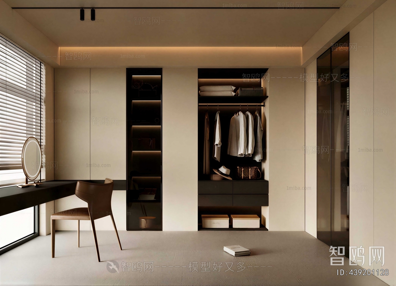 Modern Clothes Storage Area