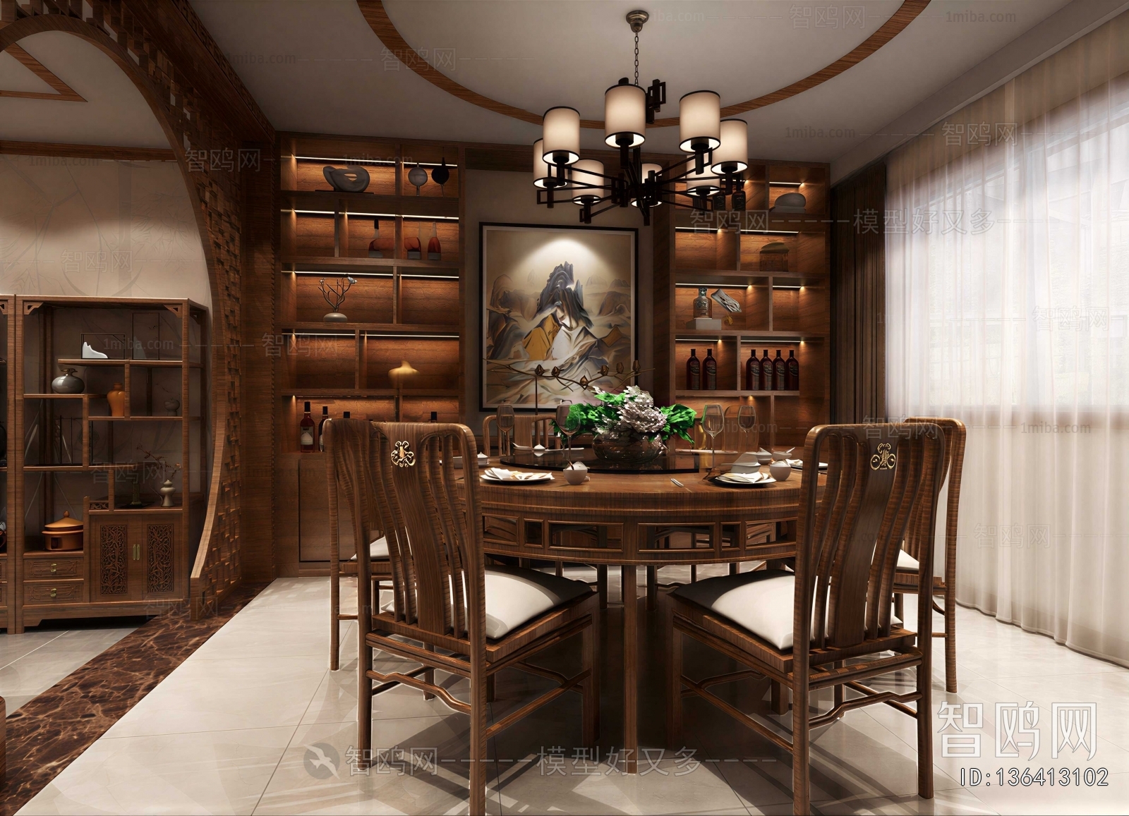 Chinese Style Dining Room