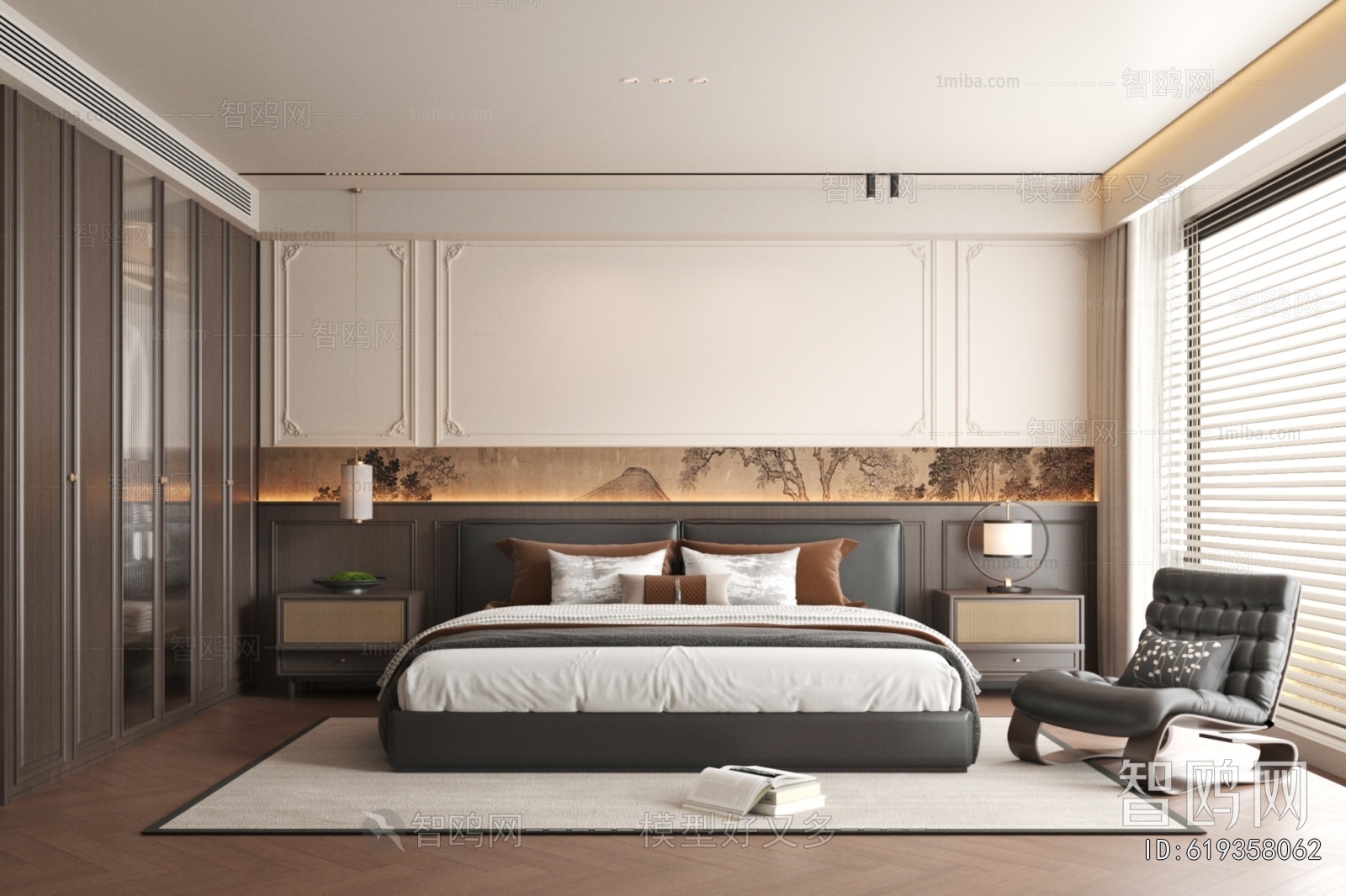 New Chinese Style Bedroom