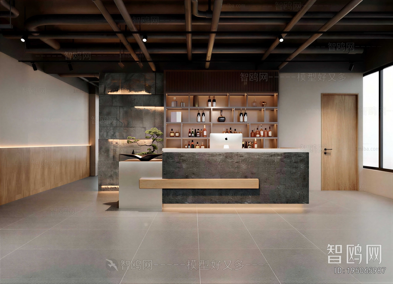 Modern Office Reception Desk