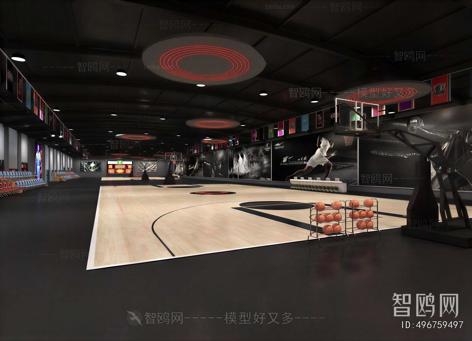 Modern Basketball Arena