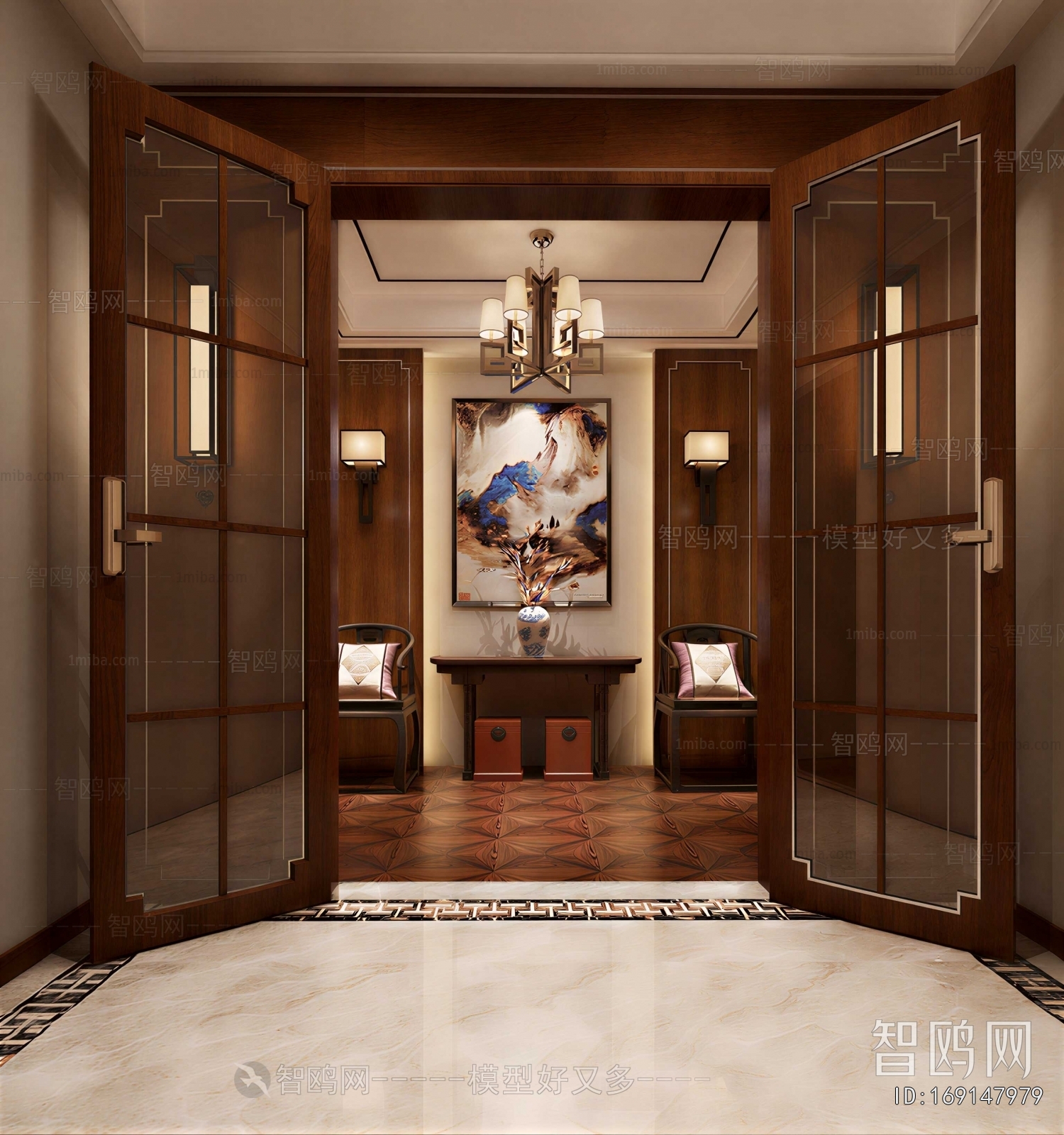 New Chinese Style Hallway