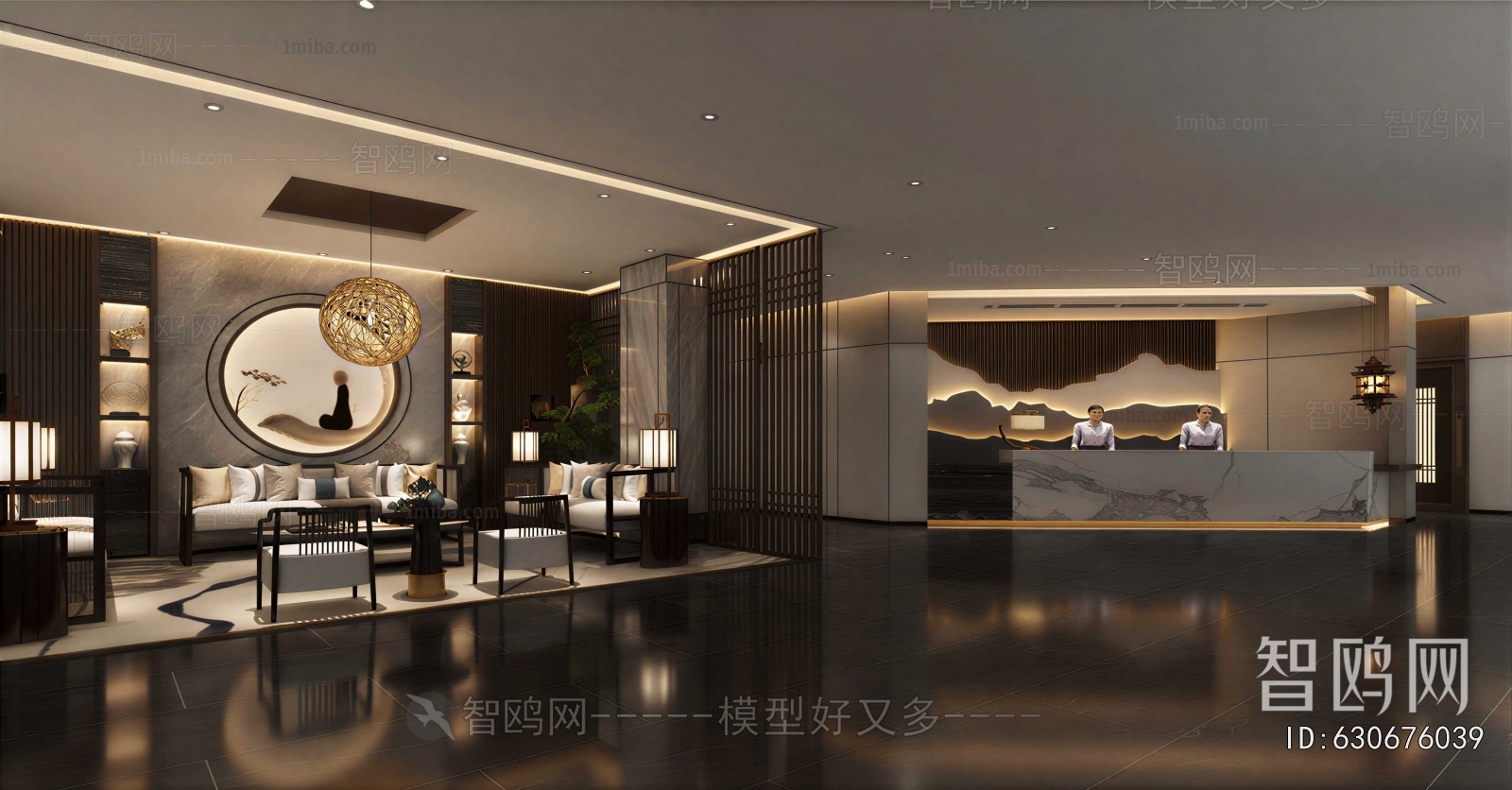 New Chinese Style Lobby Hall