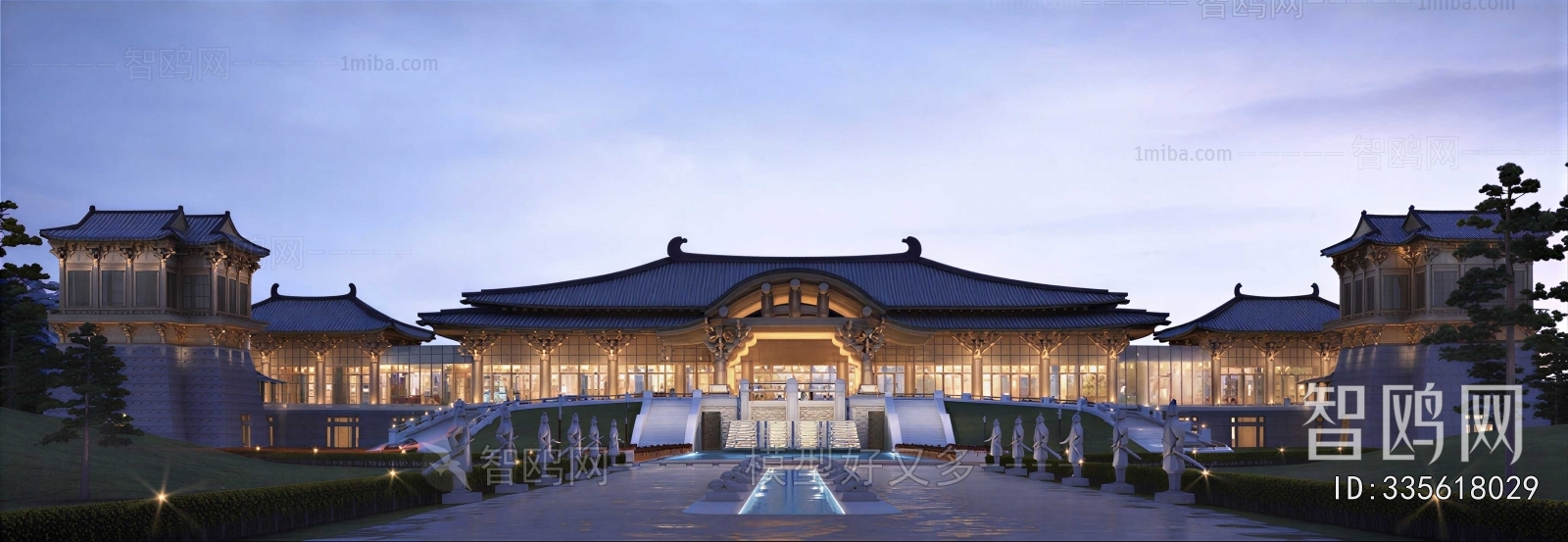New Chinese Style Building Appearance