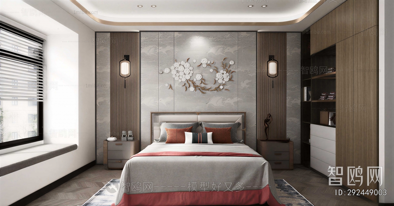 New Chinese Style Bedroom