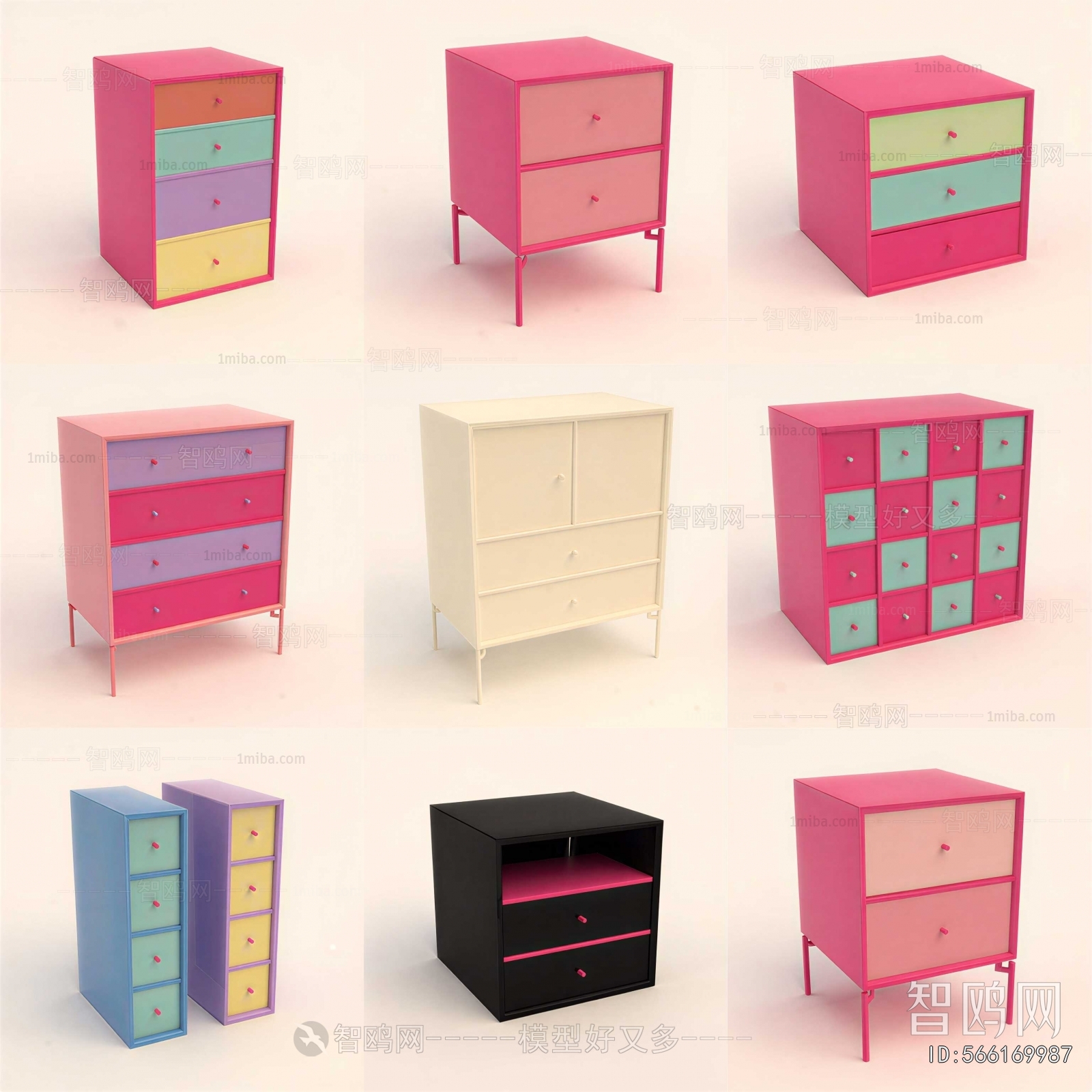 Modern Bedside Cupboard