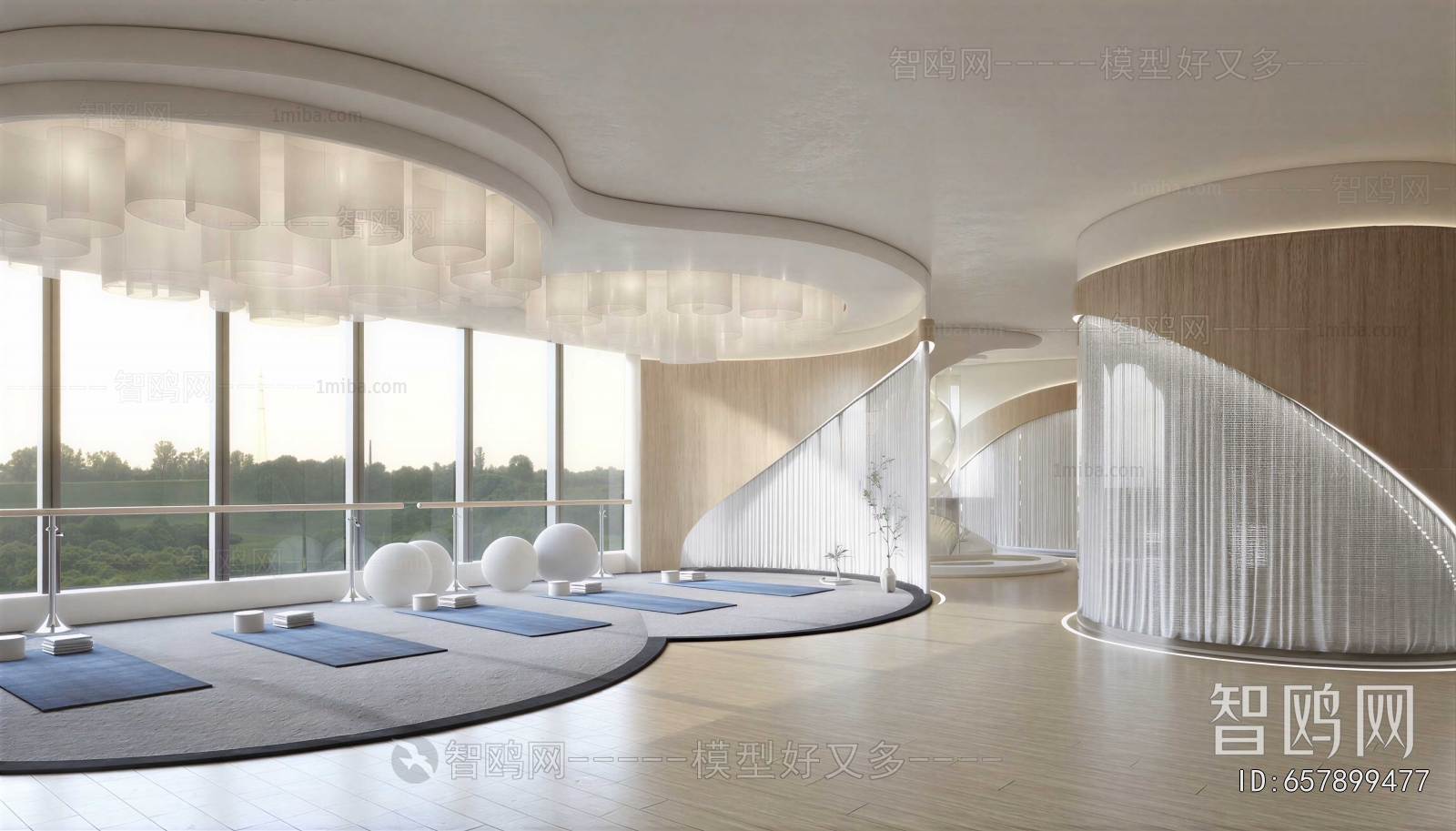 Modern Yoga Room