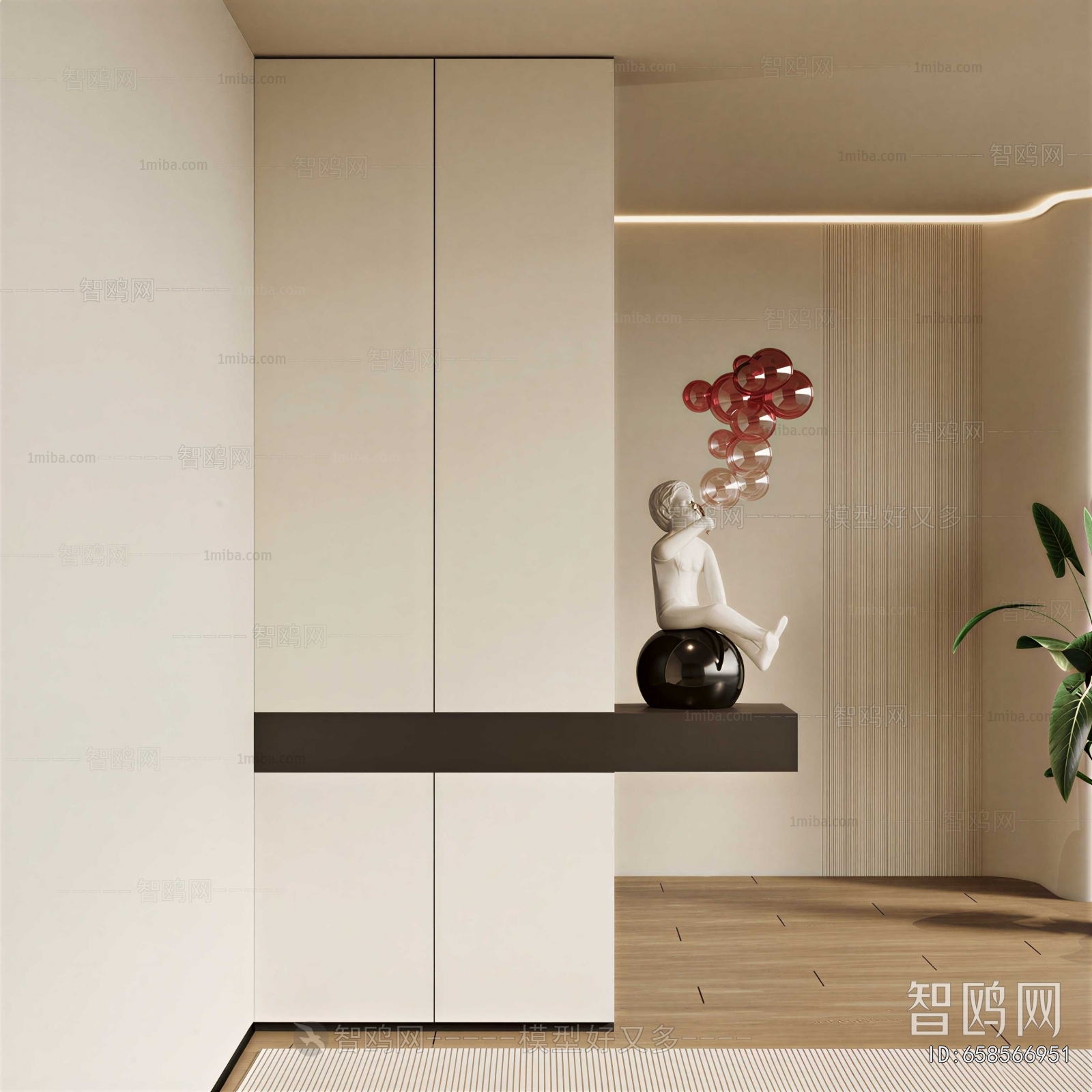 Modern Entrance Cabinet