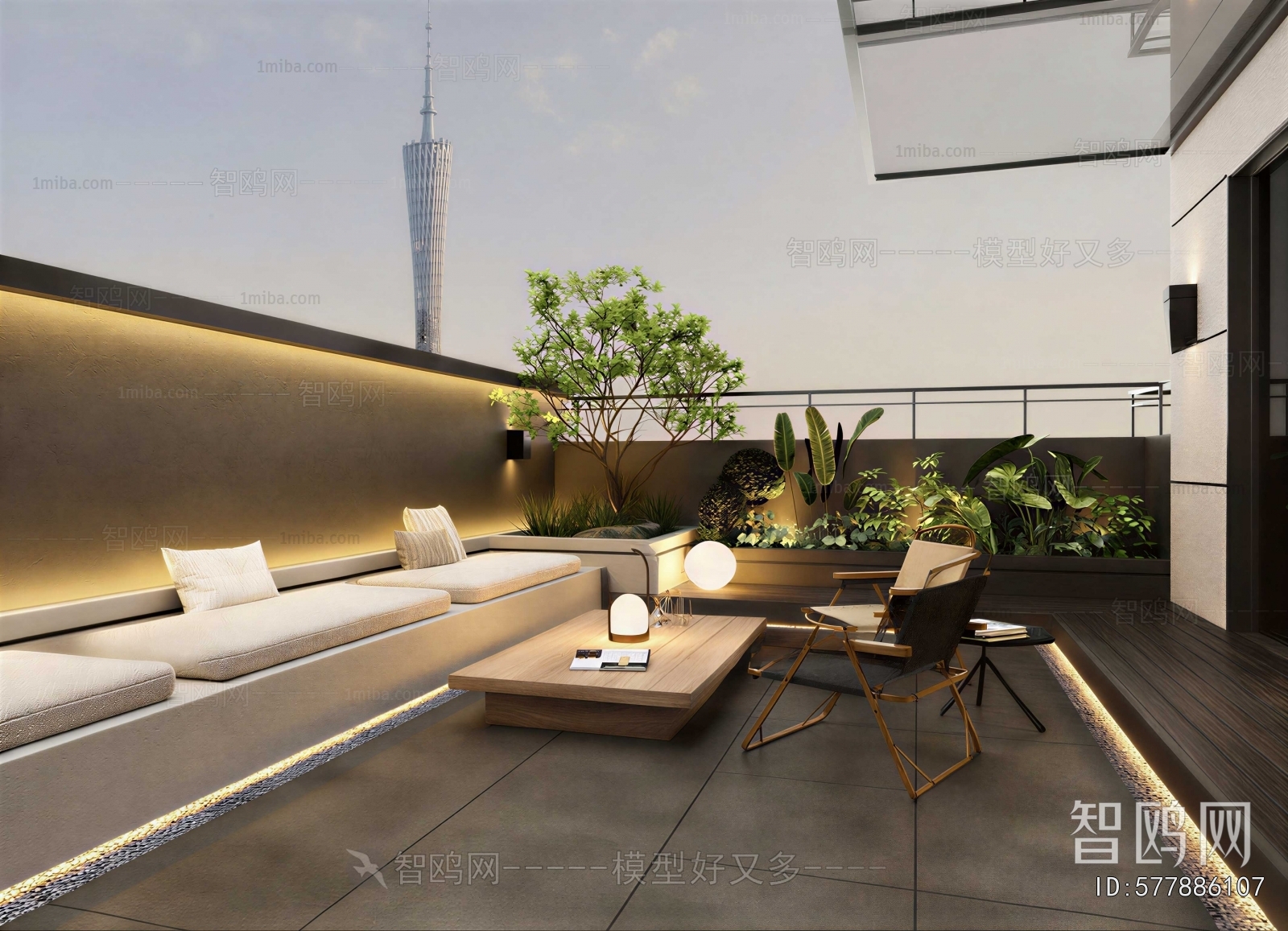 Modern Courtyard/landscape