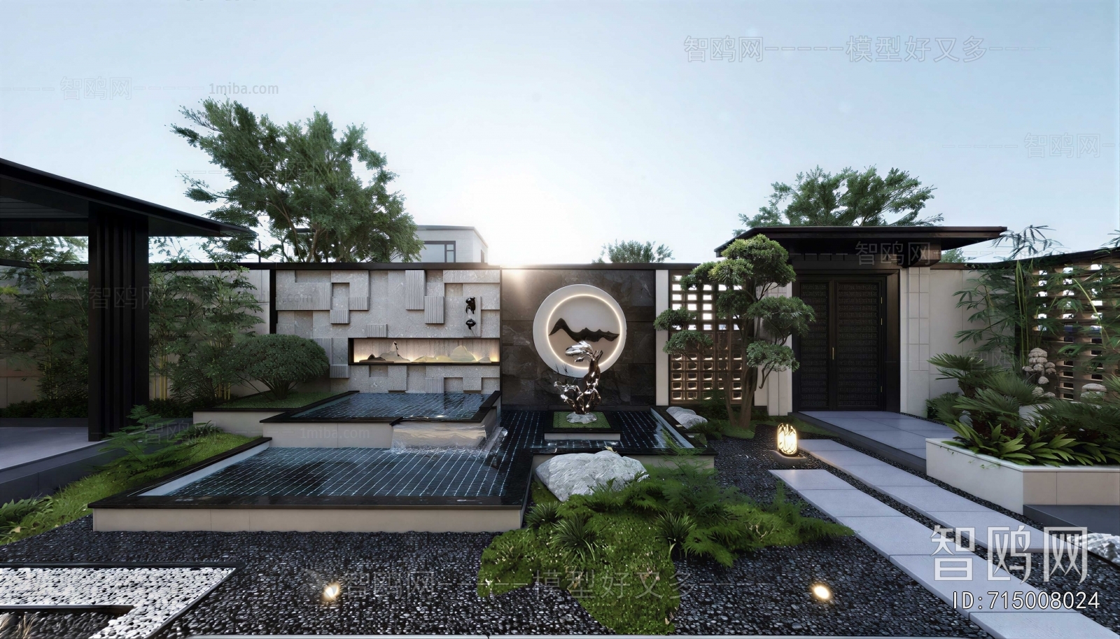 New Chinese Style Courtyard/landscape
