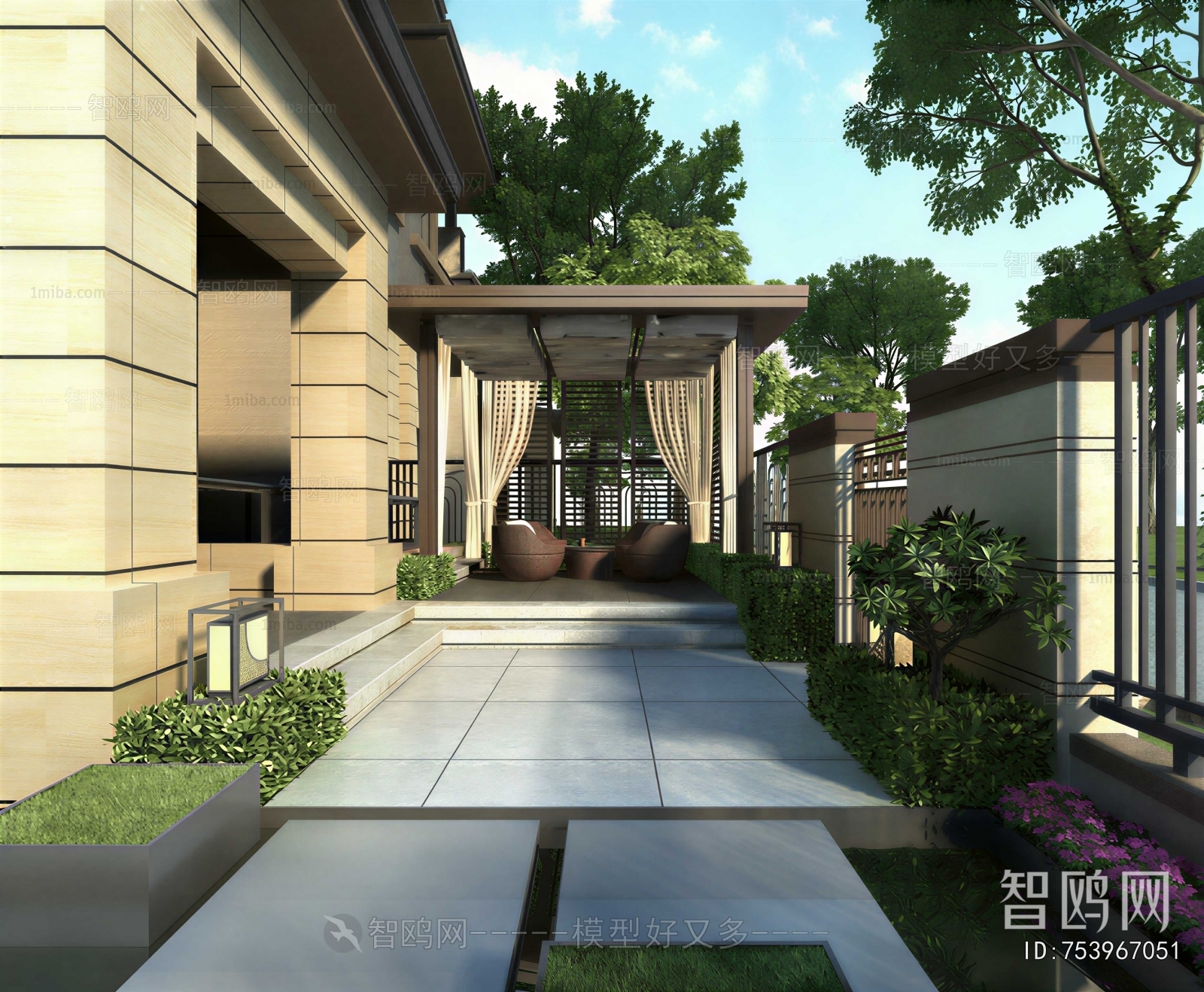 Modern Courtyard/landscape
