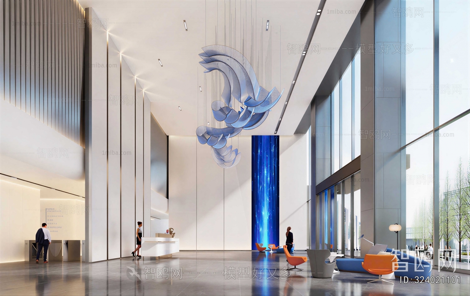 Modern Office Reception Desk