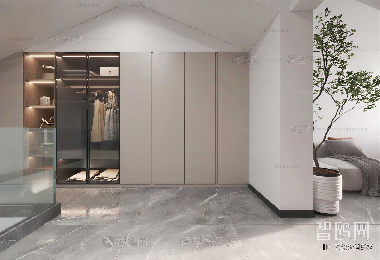 Modern Clothes Storage Area