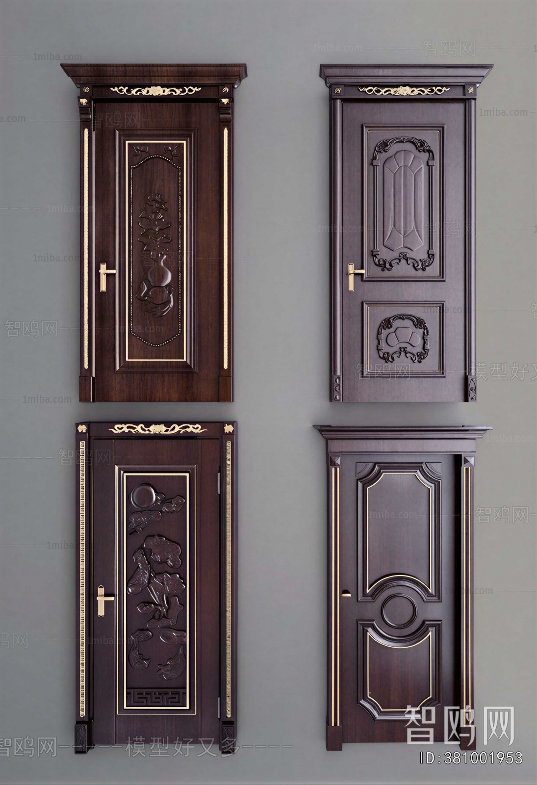 European Style Solid Wood Door
