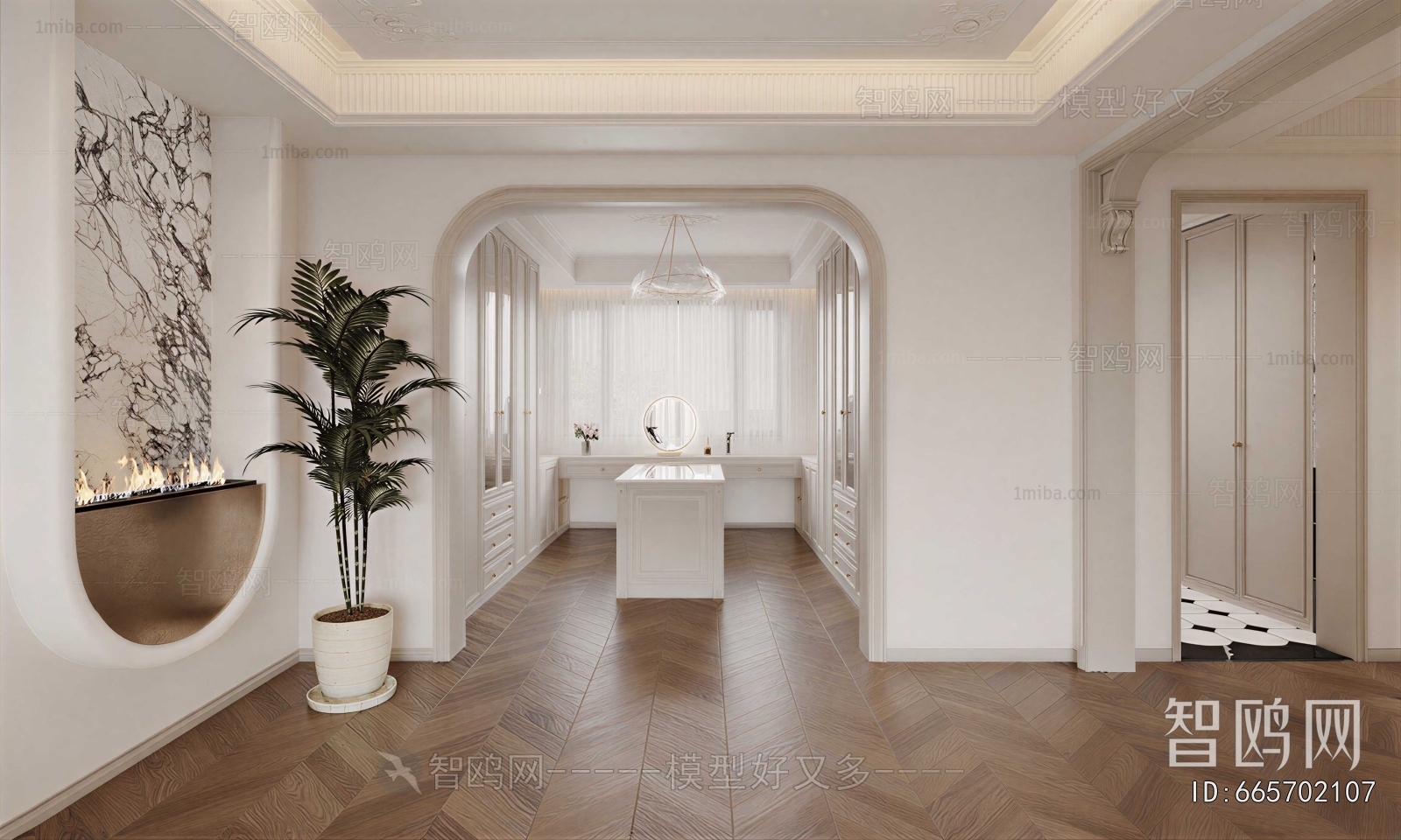 Modern Clothes Storage Area