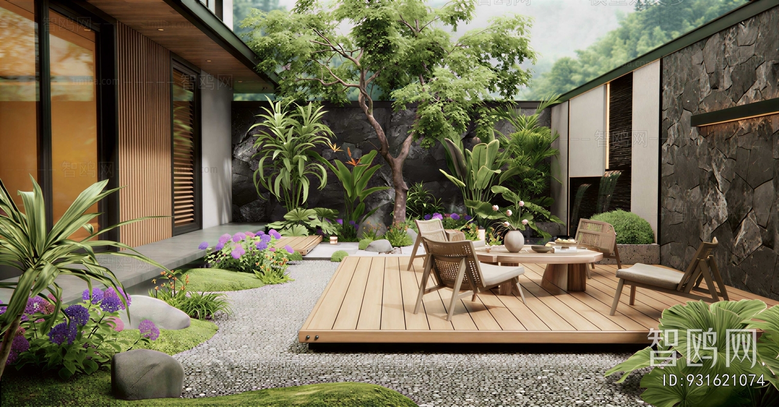 Modern Courtyard/landscape