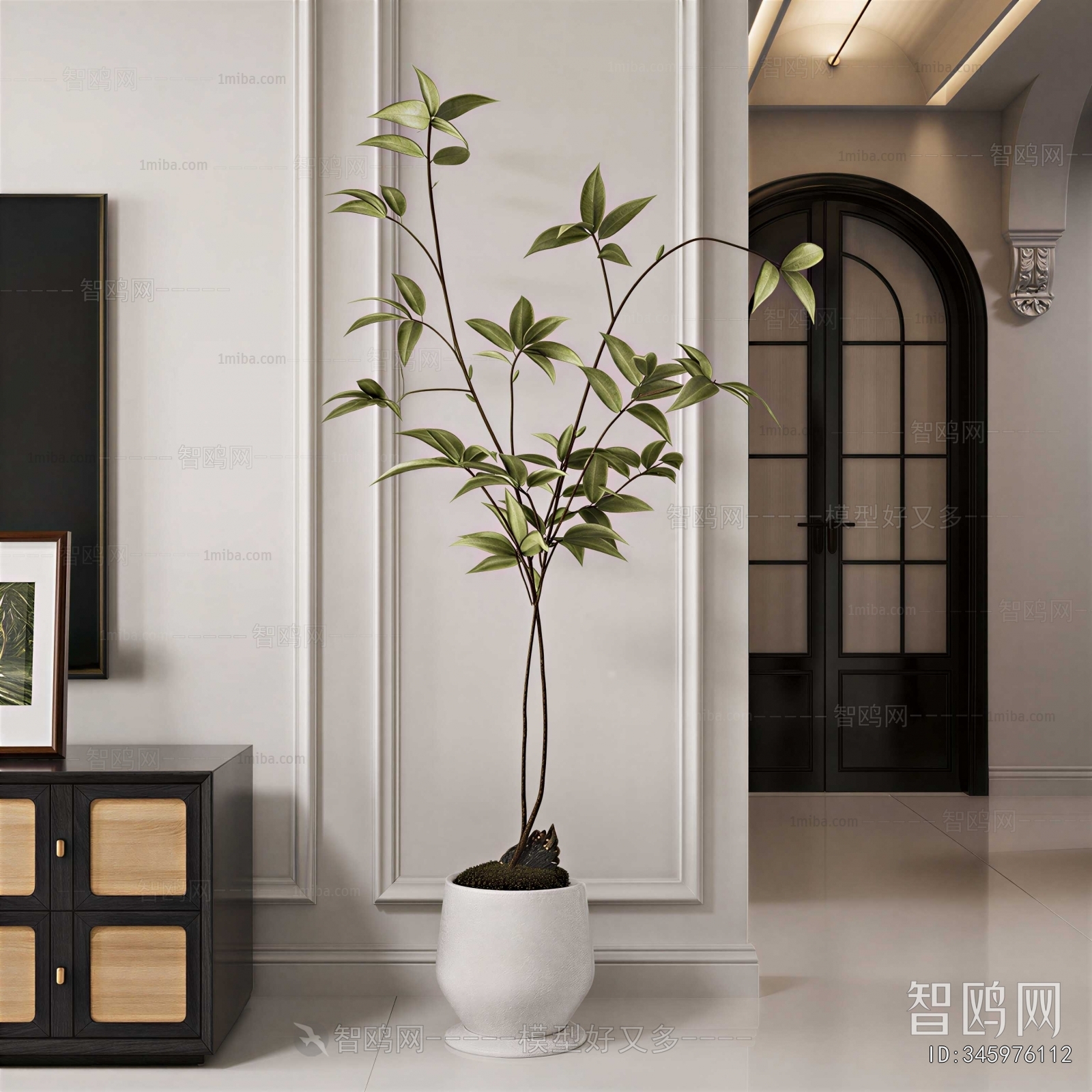 Modern Ground Green Plant Potted Plants