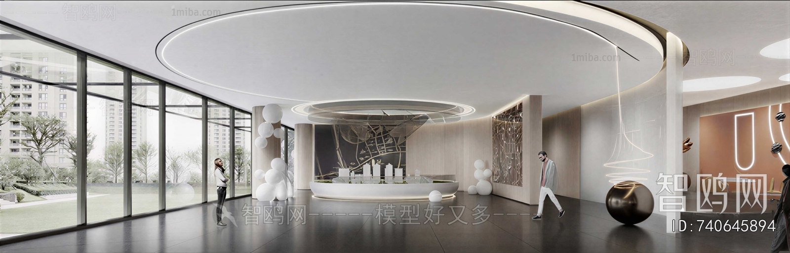 Modern Office Reception Desk
