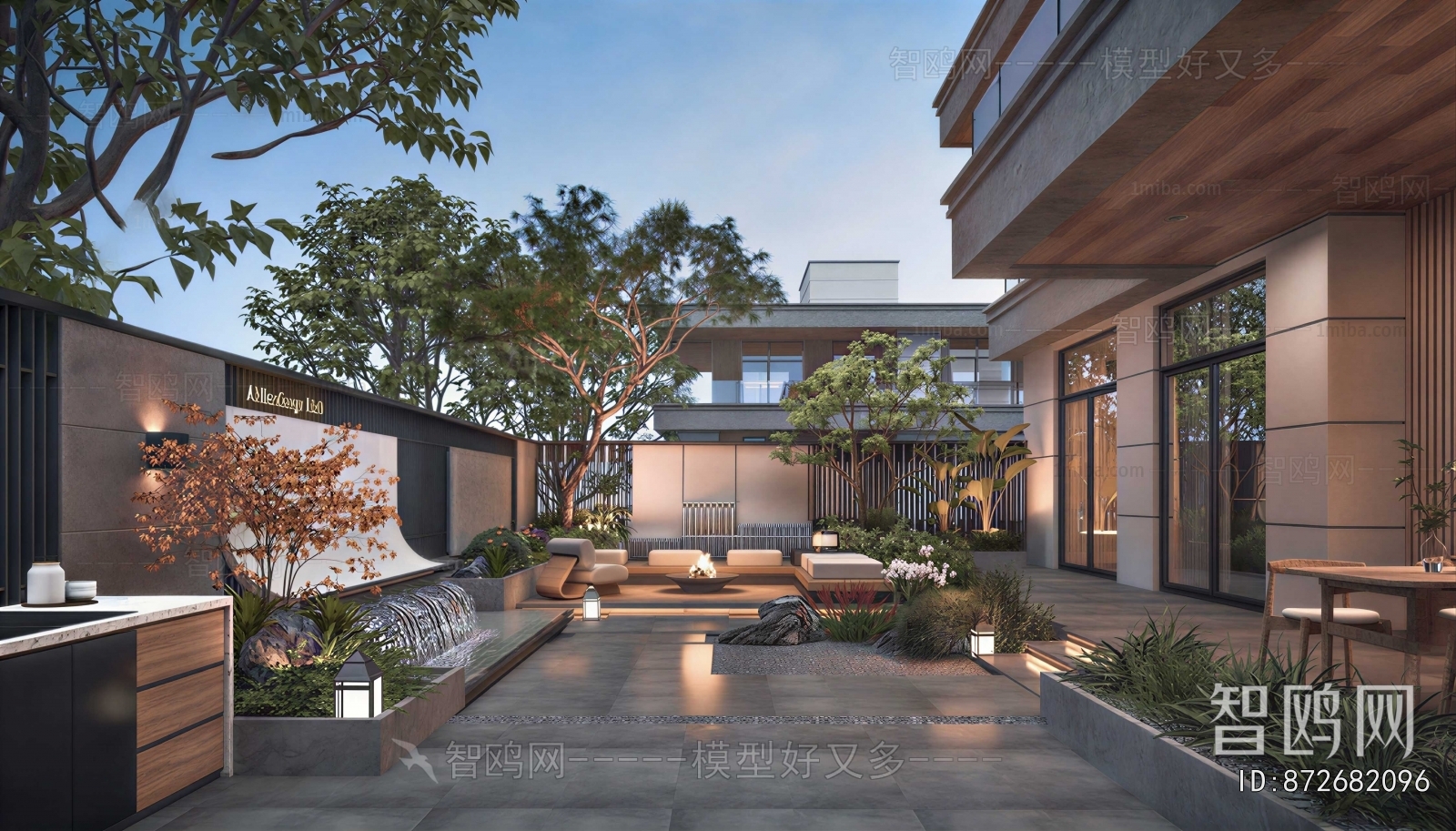 Modern Courtyard/landscape