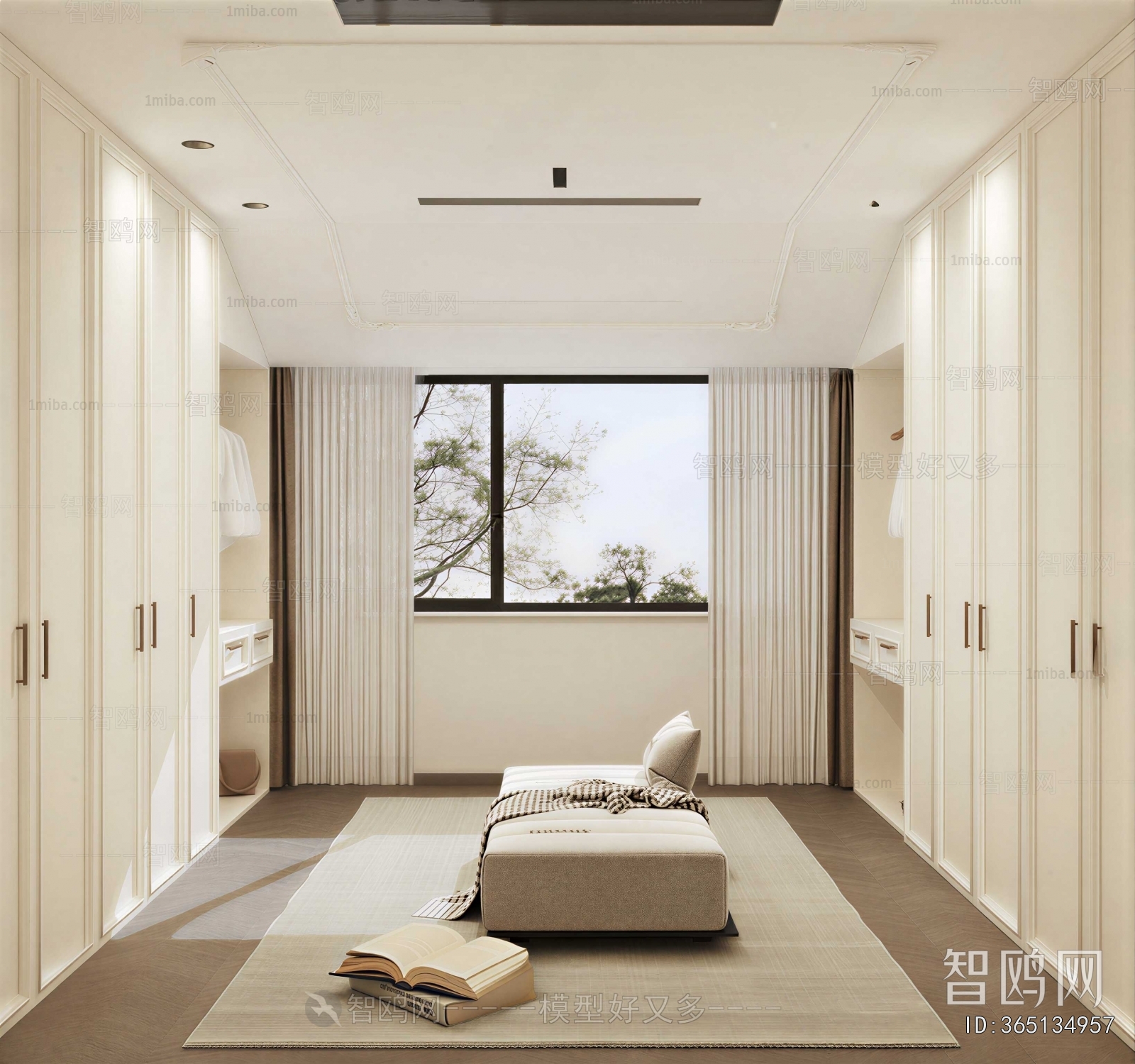 Modern Clothes Storage Area