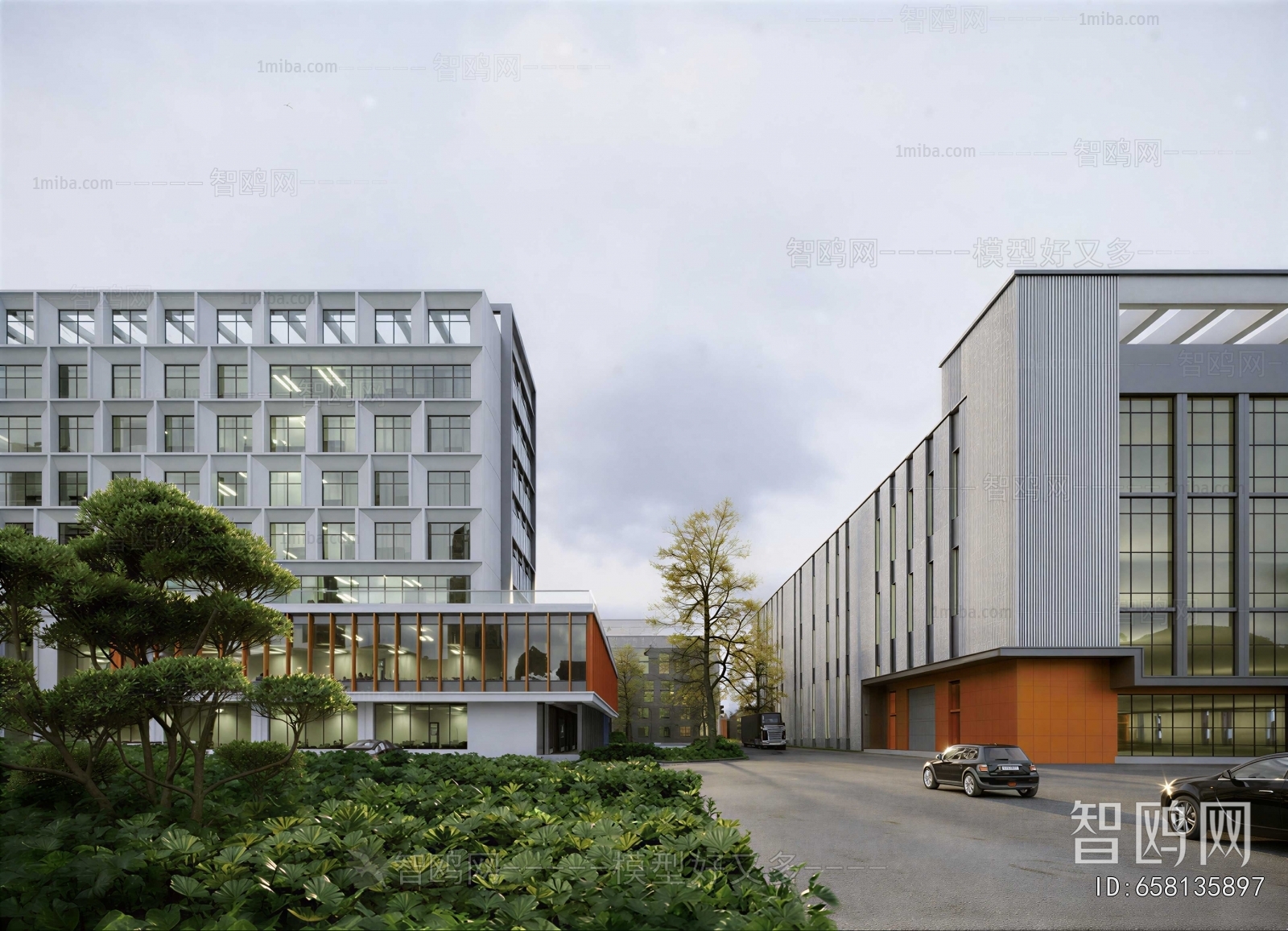 Modern Simple European Style Building Appearance