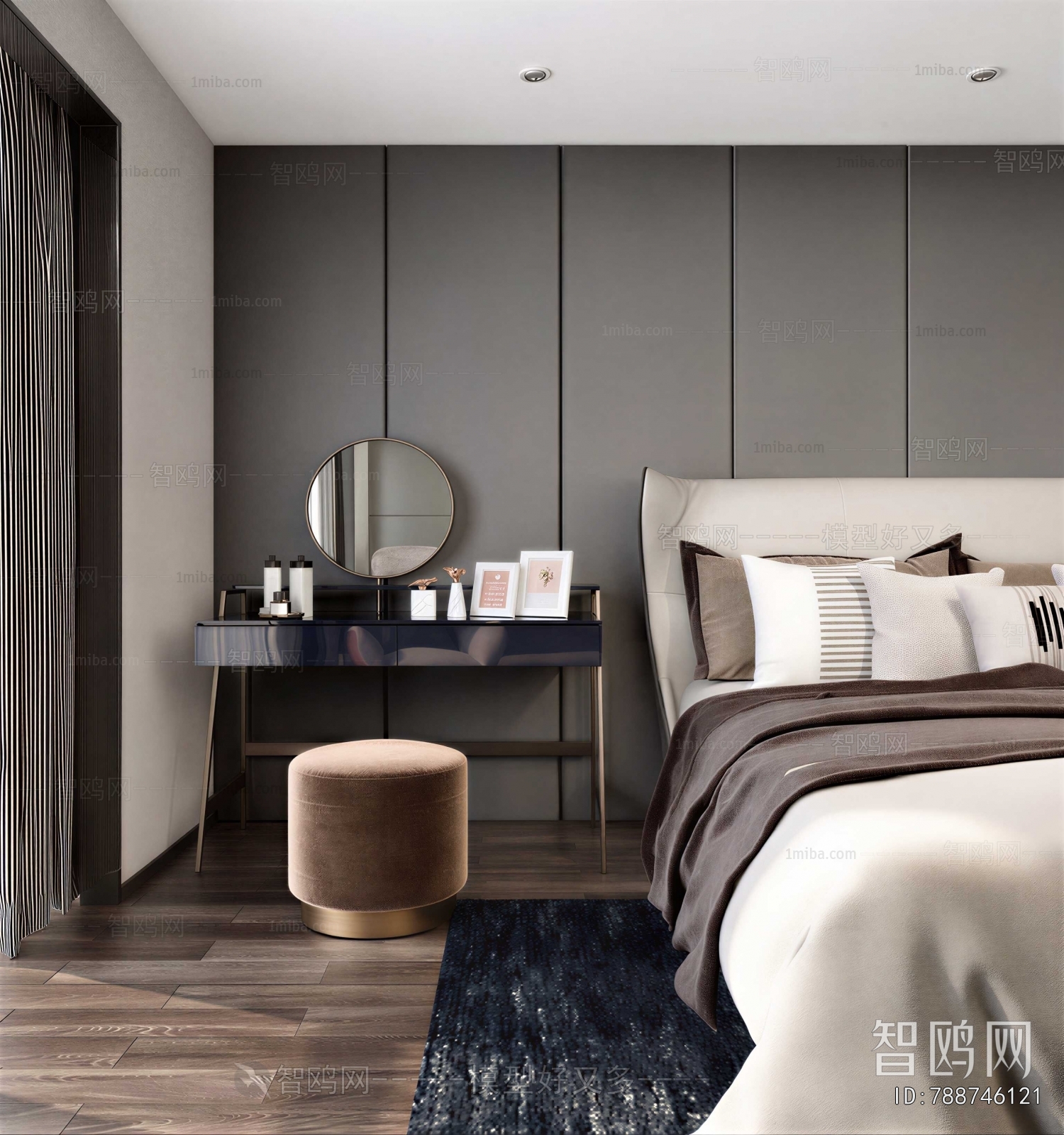 New Chinese Style Double Bed