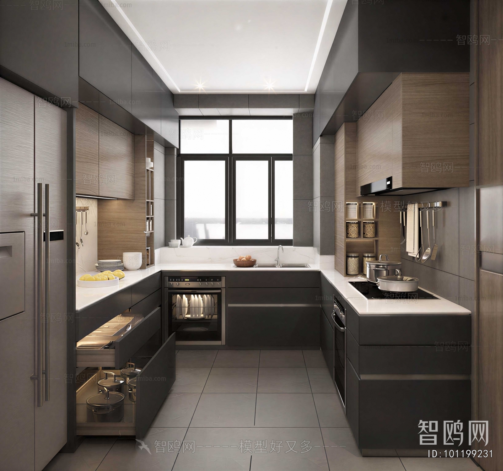 Modern The Kitchen
